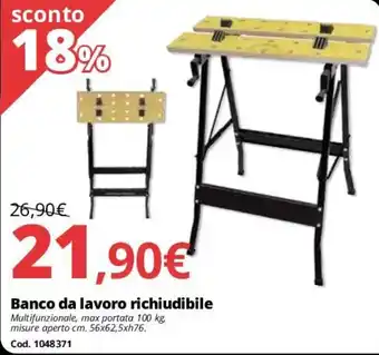 Banco da lavoro richiudibile