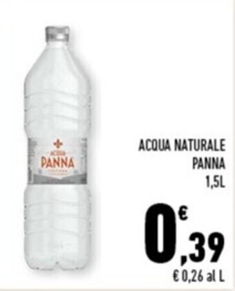 Conad Margherita ACQUA NATURALE PANNA 1,5L offerta