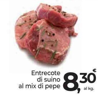 Supermercati Dok Entrecote di suino al mix di pepe offerta
