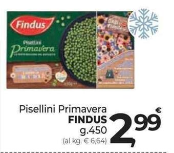 Supermercati Dok Pisellini Primavera FINDUS g.450 offerta