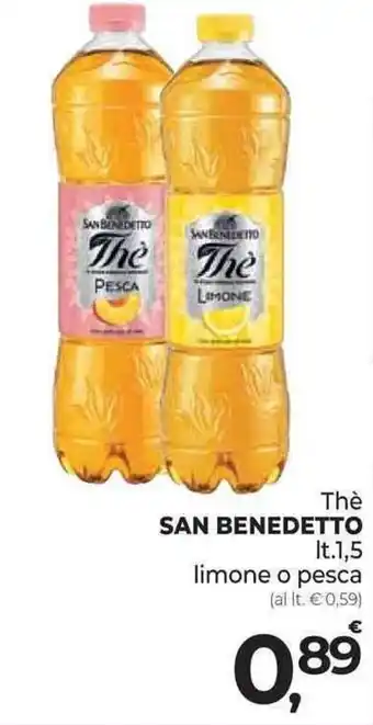 Supermercati Dok Thè SAN BENEDETTO lt 1,5 offerta