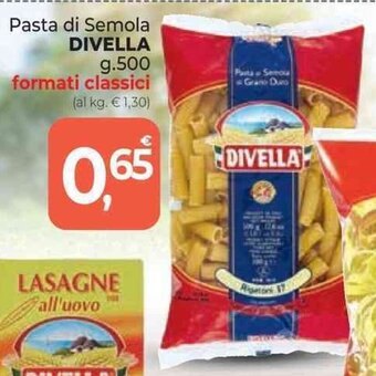 Supermercati Dok Pasta di Semola DIVELLA g 500 offerta