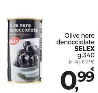 Supermercati Dok Olive nere denocciolate SELEX g 340 offerta