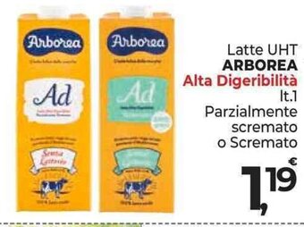 Latte UHT ARBOREA Alta Digeribilità lt. 1