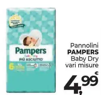 Supermercati Dok Pannolini PAMPERS Baby Dry vari misure offerta