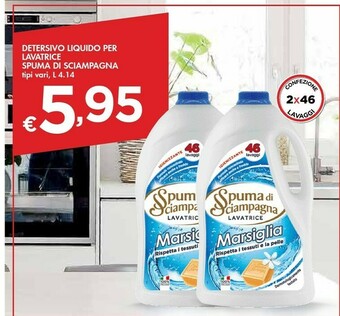 Bennet Spuma Di Sciampagna Detersivo Liquido Per Lavatrice offerta