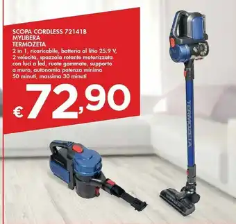 Bennet Termozeta Scopa Cordless 72141b Mylibera offerta