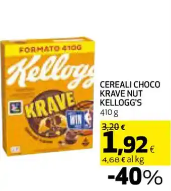 Coop CEREALI CHOCO KRAVE NUT KELLOGG'S 410 g offerta