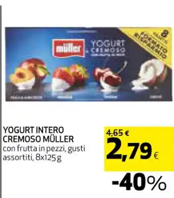 Coop YOGURT INTERO CREMOSO MÜLLER 8x125g offerta