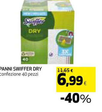 Coop PANNI SWIFFER DRY 40 pezzi offerta