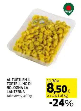 Coop AL TURTLEN IL TORTELLINO DI BOLOGNA LA LANTERNA take away, 400 g offerta