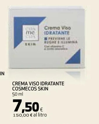 Coop CREMA VISO IDRATANTE COSMECOS SKIN 50 ml offerta