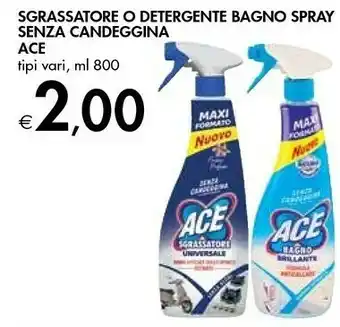 Bennet Ace Sgrassatore O Detergente Senza Candeggina offerta