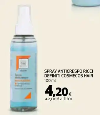 Coop SPRAY ANTICRESPO RICCI DEFINITI COSMECOS HAIR 100 ml offerta