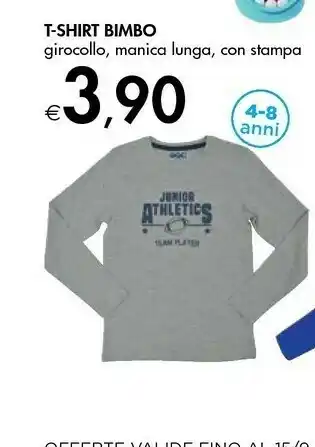 Bennet T-Shirt Bimbo Girocollo/Manica Lunga/Con Stampa offerta