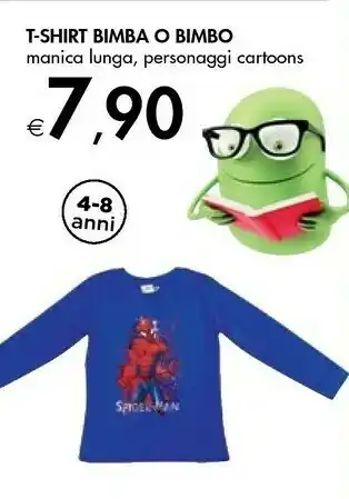 Bennet T-Shirt Bimbo O Bimba Manica Lunga/Personaggi Cartons offerta