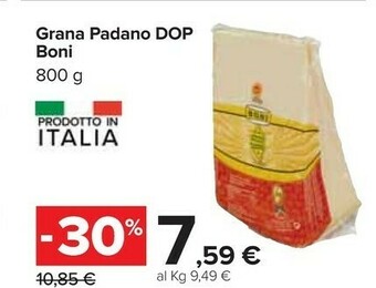 Carrefour Boni Grana Padano Dop offerta