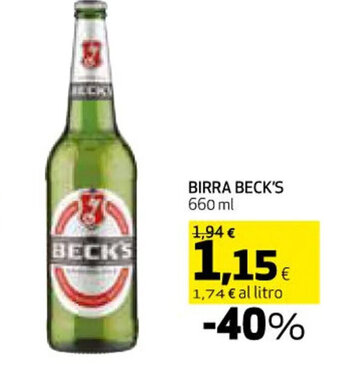 Coop BIRRA BECK'S 660 ml offerta