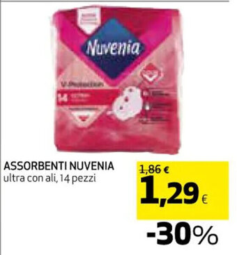 Coop ASSORBENTI NUVENIA ultra con ali, 14 pezzi offerta