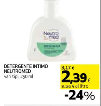 Coop DETERGENTE INTIMO NEUTROMED vari tipi, 250 ml offerta