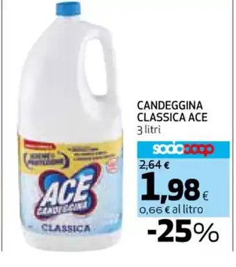 Coop CANDEGGINA CLASSICA ACE 3 litri offerta