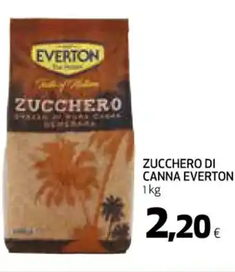 Coop ZUCCHERO DI CANNA EVERTON 1 kg offerta