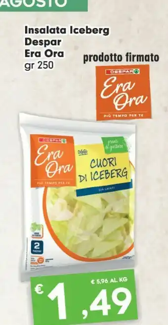 Despar Despar Era Ora Insalata Iceberg offerta