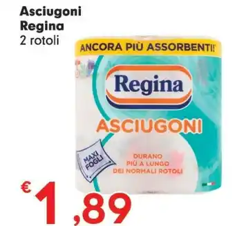 Despar Regina Asciugoni 2 Rotoli offerta