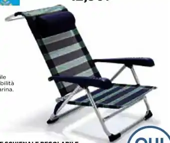 Coop SPIAGGINA MARE SCHIENALE REGOLABILE SU 8 POSIZIONI MISURE: CM 89X58X72H offerta