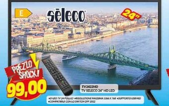 Risparmio Casa TV2422HD TV SELECO 24" HD LED offerta