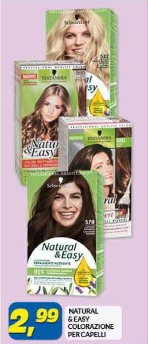 Risparmio Casa NATURAL & EASY COLORAZIONE PER CAPELLI offerta