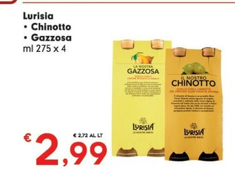 Despar Lurisia Il Nostro Chinotto 275 G(ml) offerta