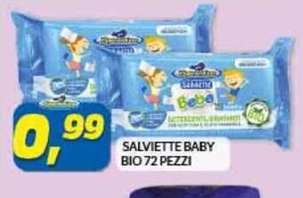 Risparmio Casa SALVIETTE BABY BIO 72 PEZZI offerta