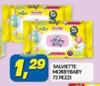 Risparmio Casa SALVIETTE MORBYBABY 72 PEZZI offerta