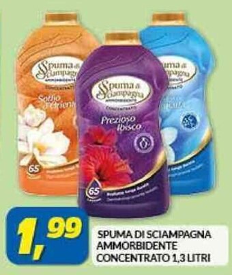 Risparmio Casa SPUMA DI SCIAMPAGNA AMMORBIDENTE CONCENTRATO 1,3 LITRI offerta