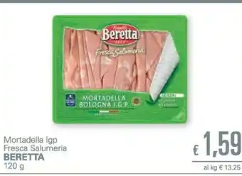 Unes Beretta Mortadella Bologna IGP 120 G(ml) offerta