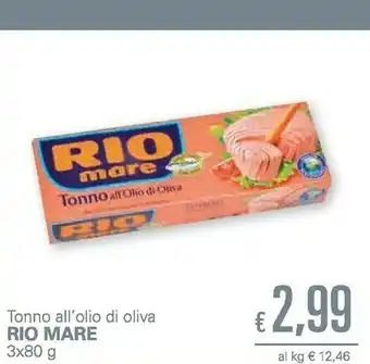 Unes Rio Mare Tonno All'Olio Di Oliva 80 G(ml) offerta