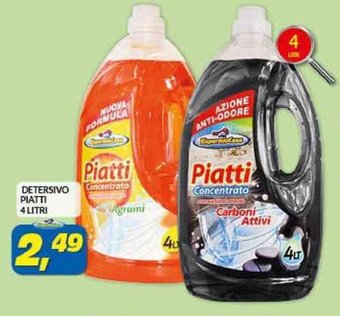 Risparmio Casa DETERSIVO PIATTI 4 LITRI offerta
