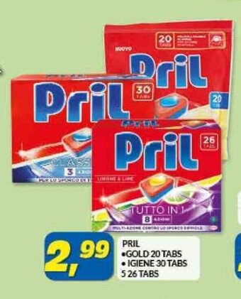 Risparmio Casa PRIL *GOLD 20 TABS IGIENE 30 TABS 526 TABS offerta
