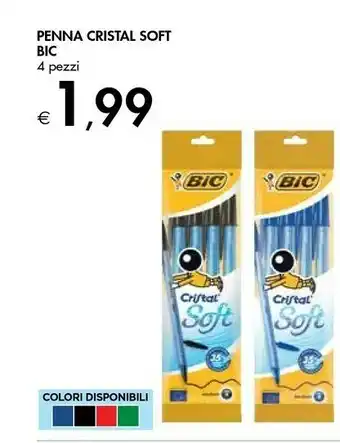 Bennet Bic Penna Cristal Soft offerta