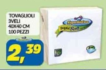Risparmio Casa TOVAGLIOLI 3VELI 40X40 CM 100 PEZZI offerta