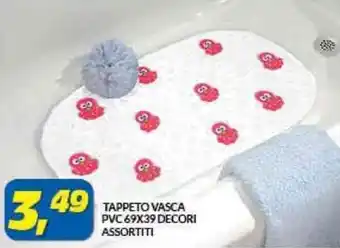 TAPPETO VASCA PVC 69X39 DECORI ASSORTITI