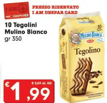 Despar Mulino Bianco Barilla - Tegolino 350 g(ml) offerta
