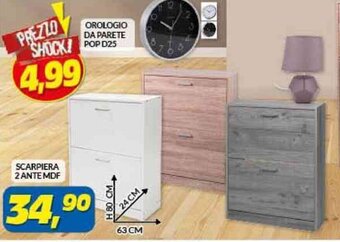 Risparmio Casa SCARPIERA 2 ANTE MDF offerta