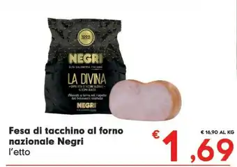 Despar Negri Fesa Di Tacchino Al Forno Nazionale offerta