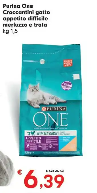 Despar Purina One Crocantini Gatto Appetito Difficile Merluzzo E Trota offerta