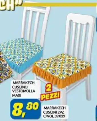 Risparmio Casa MARRAKECH CUSCINO VESTOMOLLA MAXI/ MARRAKECH CUSCINI 2PZ C/VOL 39X39 2 pezzi offerta
