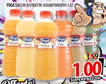 Il Genio Supermercato YOGA SUCCHI DI FRUTTA ASSORTIMENTO 1 LT offerta