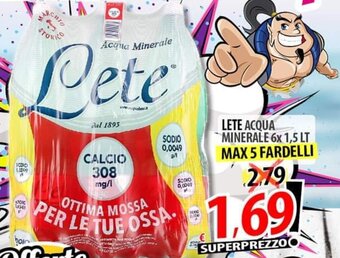 Il Genio Supermercato LETE ACQUA MINERALE 6x 1,5 LT offerta