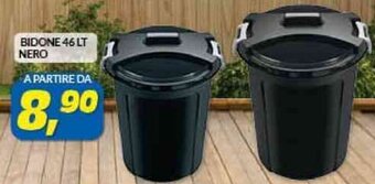 Risparmio Casa BIDONE 46 LT NERO offerta
